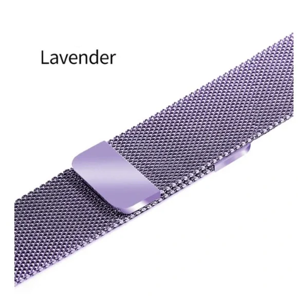 NEW BAND Lavender Milanese Stainless For Apple Watch - Picture 2 of 5